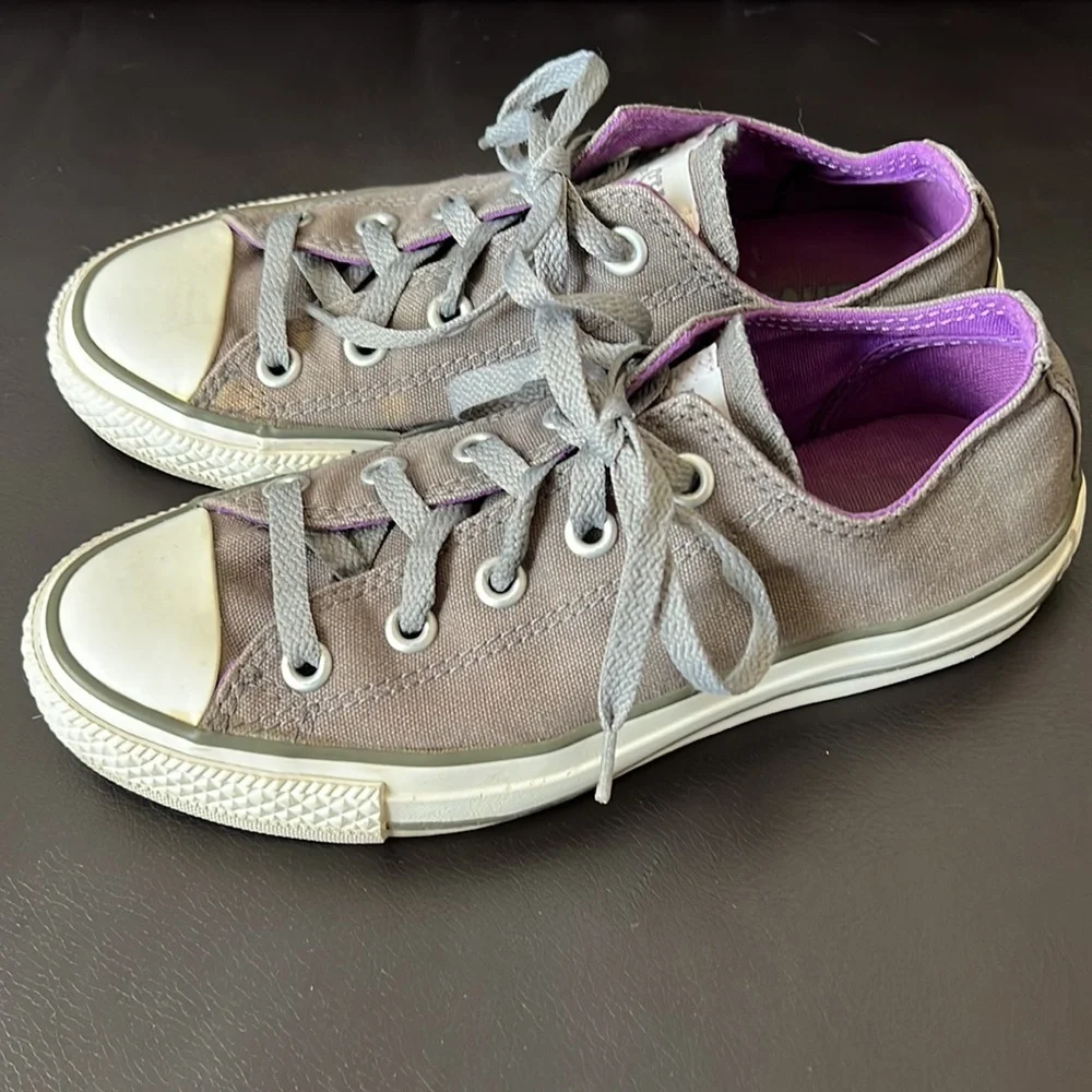 Converse Gray/Purple - Picture 2 of 5